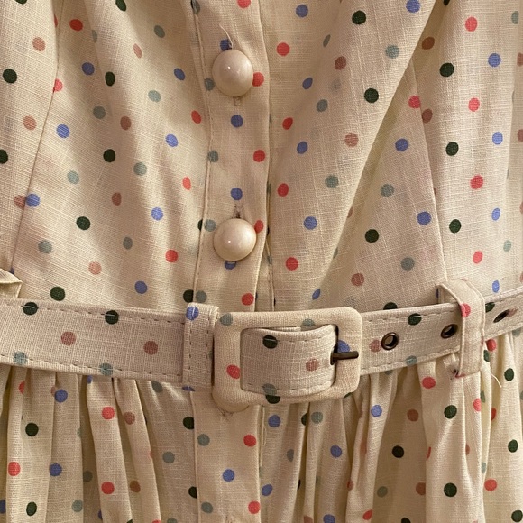 Collectif Vintage Jemima Polka Dot Swing Dress - Picture 10 of 13